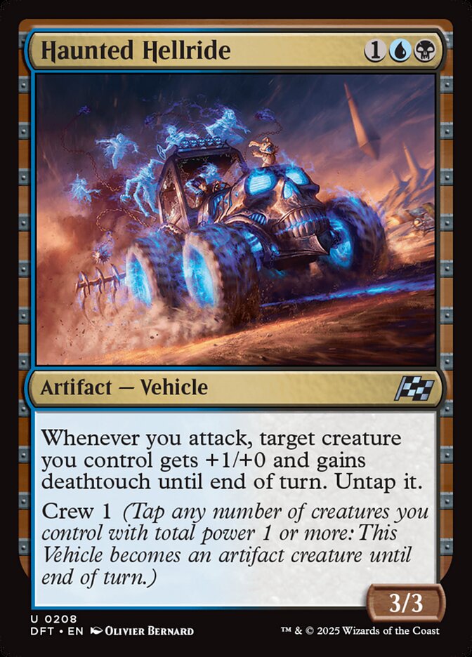 MTG Card Title: Haunted Hellride DFT/208