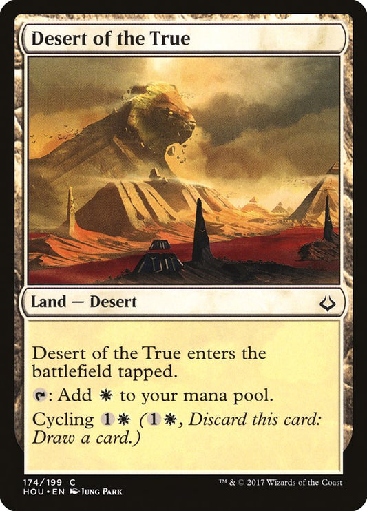 MTG Card Title: Desert of the True HOU/174