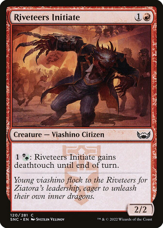 MTG Card Title: Riveteers Initiate SNC/120