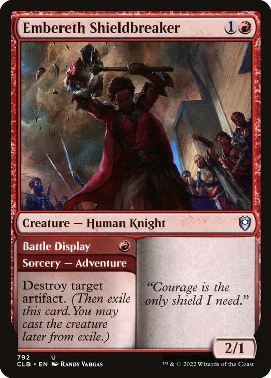 MTG Card Title: Embereth Shieldbreaker // Battle Display CLB/792