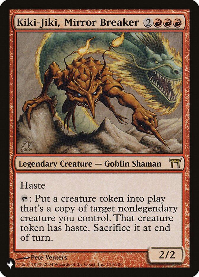 MTG Card Title: Kiki-Jiki, Mirror Breaker PLST/CHK-175