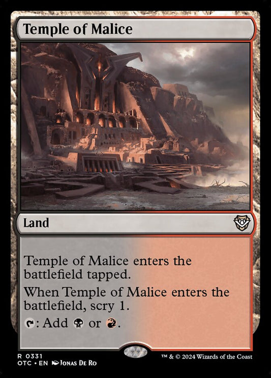 MTG Card Title: Temple of Malice OTC/331