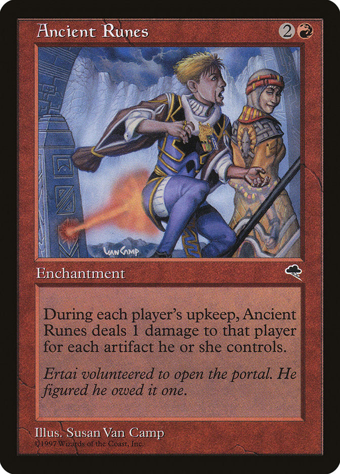 MTG Card Title: Ancient Runes TMP/161