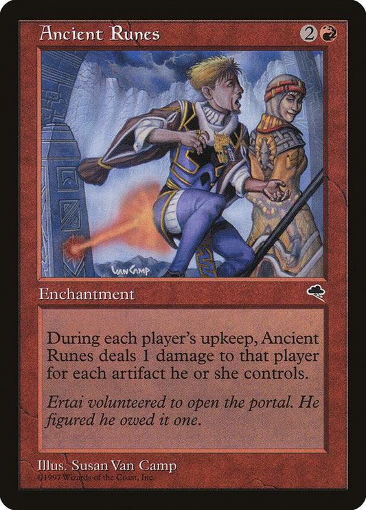 MTG Card Title: Ancient Runes TMP/161