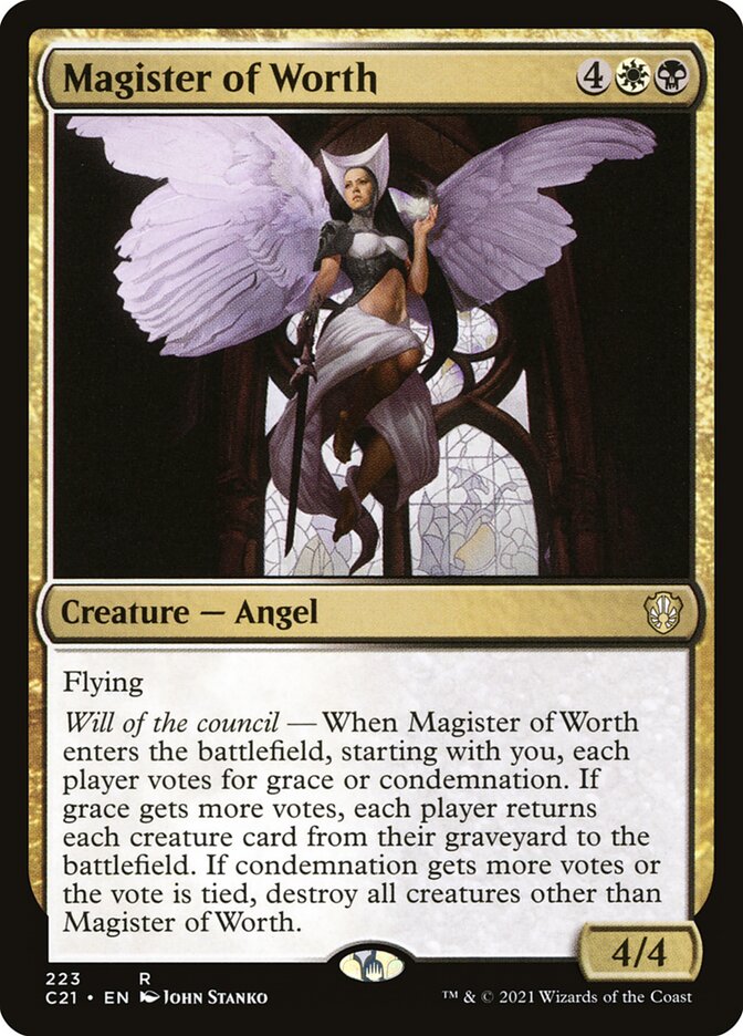 MTG Card Title: Magister of Worth C21/223