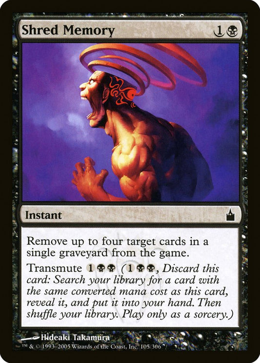 MTG Card Title: Shred Memory RAV/105