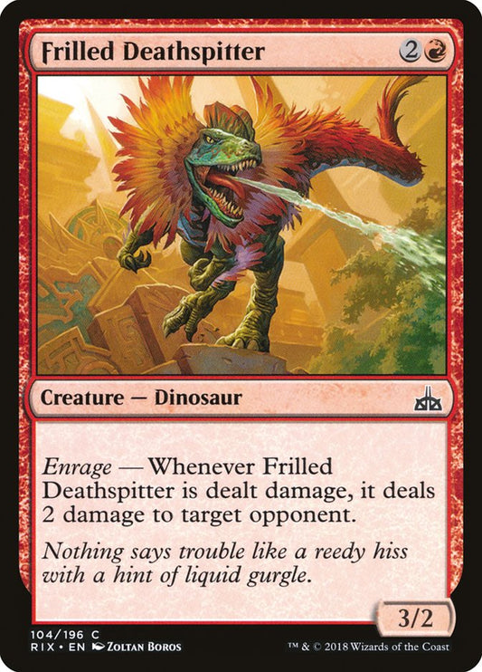 MTG Card Title: Frilled Deathspitter RIX/104