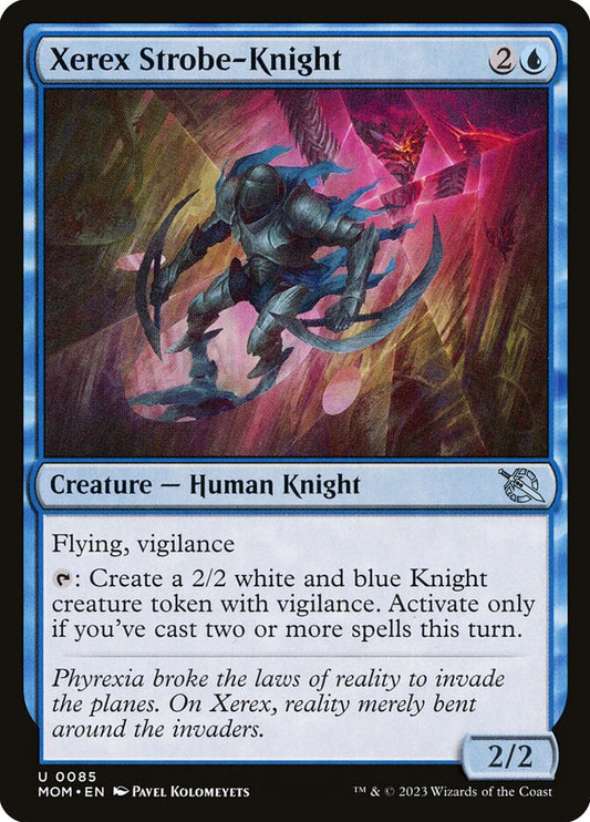 MTG Card Title: Xerex Strobe-Knight MOM/85