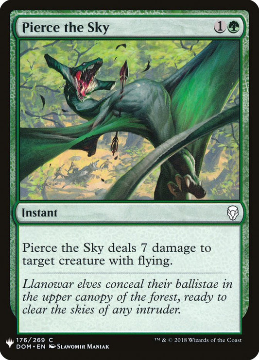 MTG Card Title: Pierce the Sky PLST/DOM-176