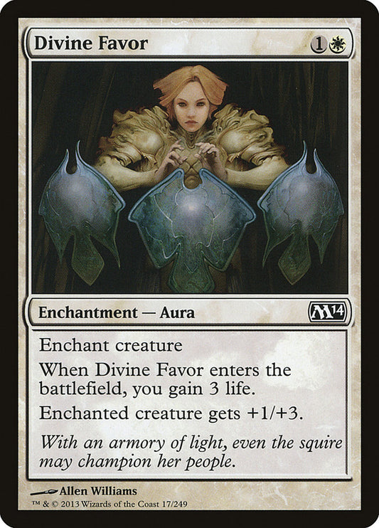 MTG Card Title: Divine Favor M14/17