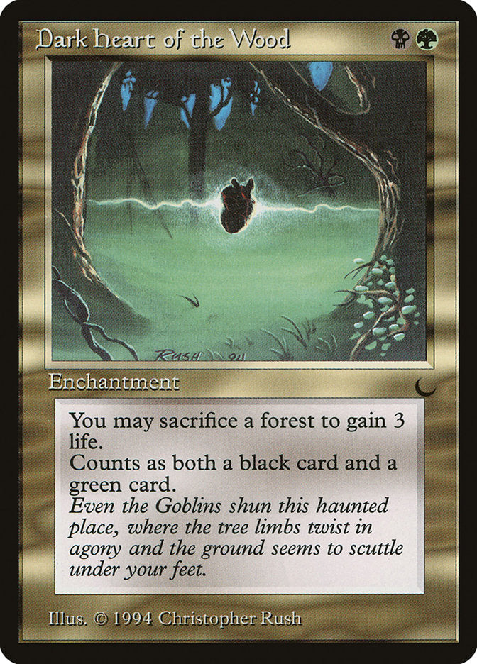 MTG Card Title: Dark Heart of the Wood DRK/95