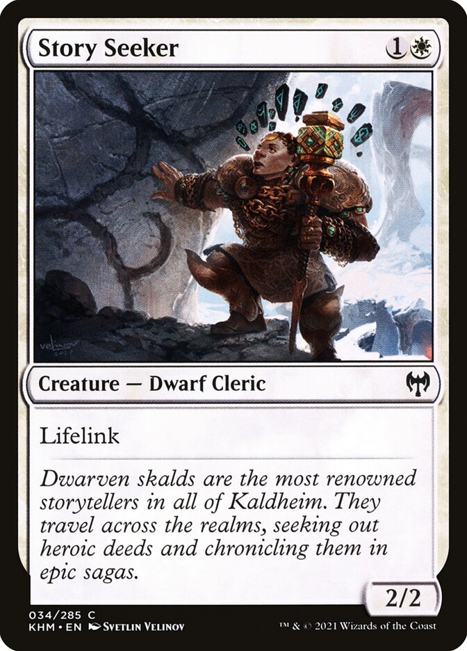 MTG Card Title: Story Seeker KHM/34