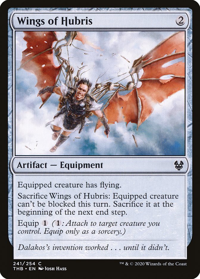MTG Card Title: Wings of Hubris THB/241