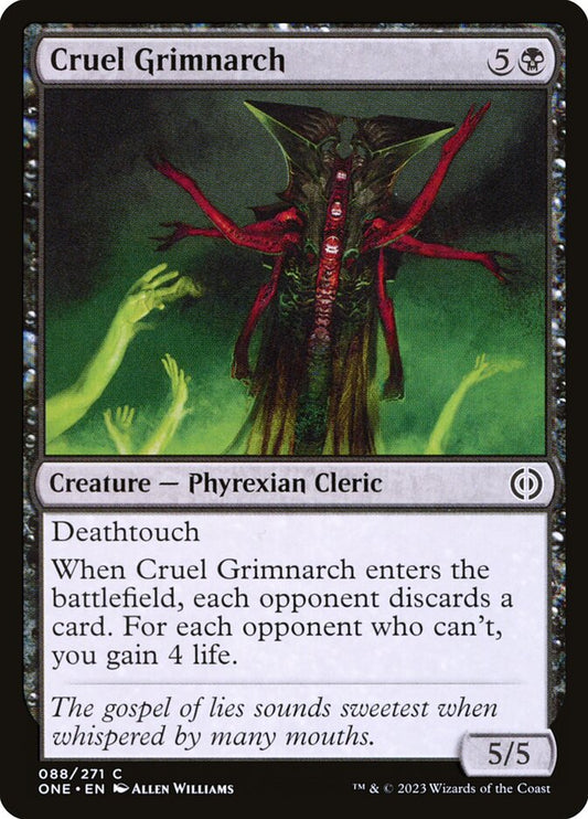 MTG Card Title: Cruel Grimnarch ONE/88