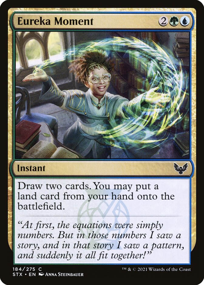 MTG Card Title: Eureka Moment STX/184