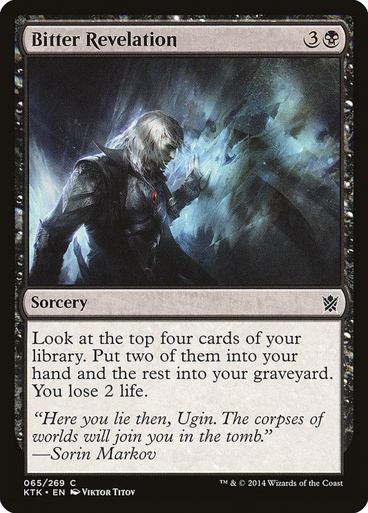 MTG Card Title: Bitter Revelation KTK/65