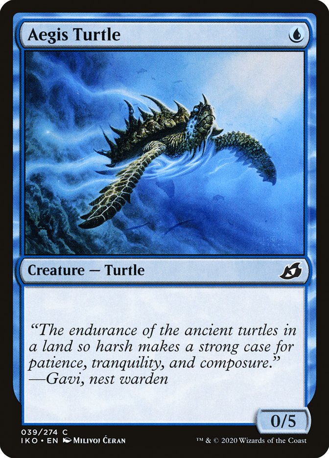 MTG Card Title: Aegis Turtle IKO/39