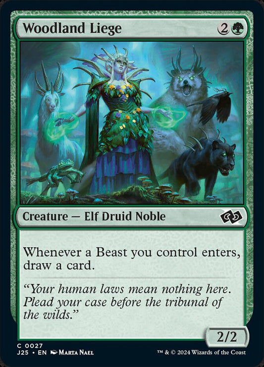 MTG Card Title: Woodland Liege J25/27