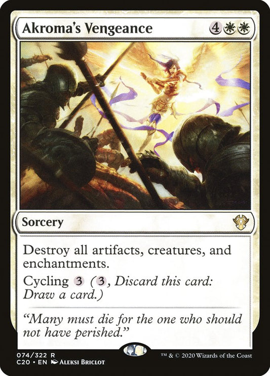 MTG Card Title: Akroma's Vengeance C20/74