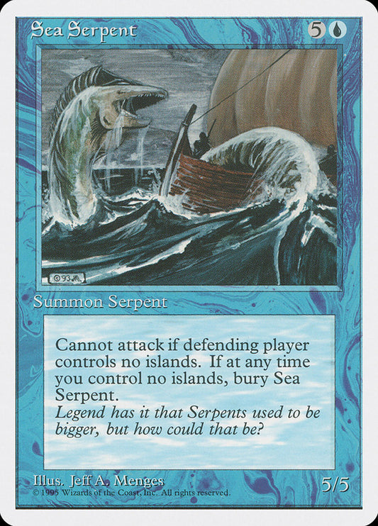MTG Card Title: Sea Serpent 4ED/98