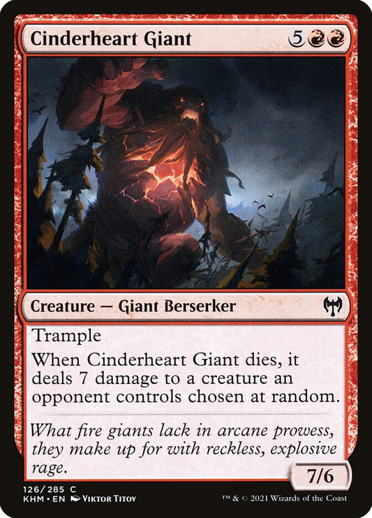 MTG Card Title: Cinderheart Giant KHM/126