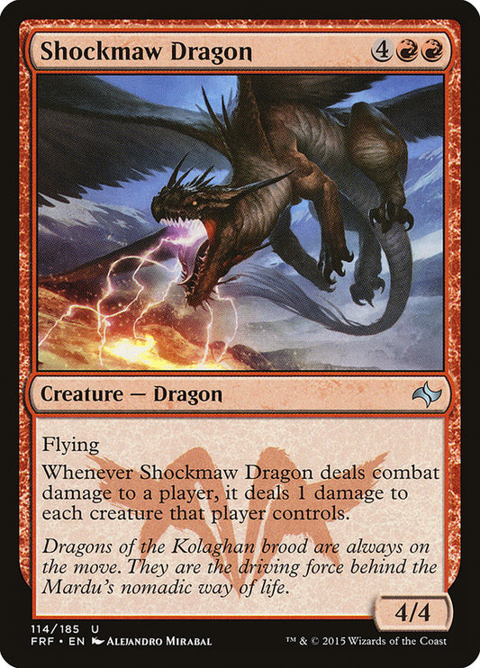 MTG Card Title: Shockmaw Dragon FRF/114