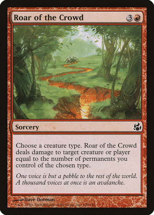 MTG Card Title: Roar of the Crowd MOR/100