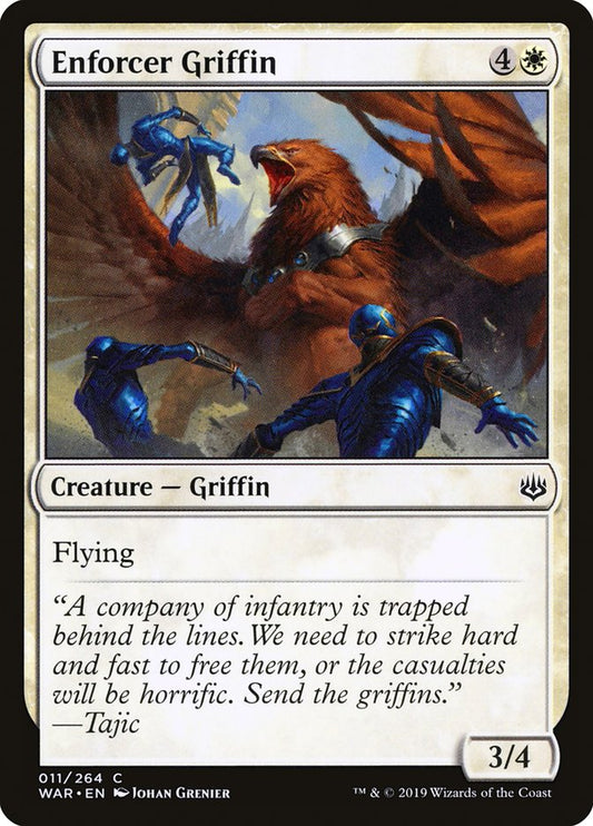 MTG Card Title: Enforcer Griffin WAR/11
