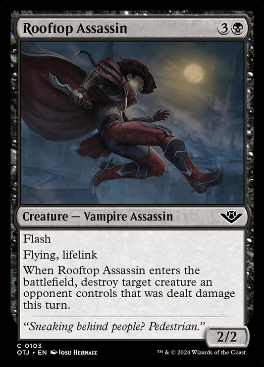 MTG Card Title: Rooftop Assassin OTJ/103
