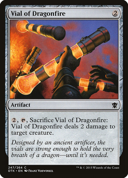 MTG Card Title: Vial of Dragonfire DTK/247