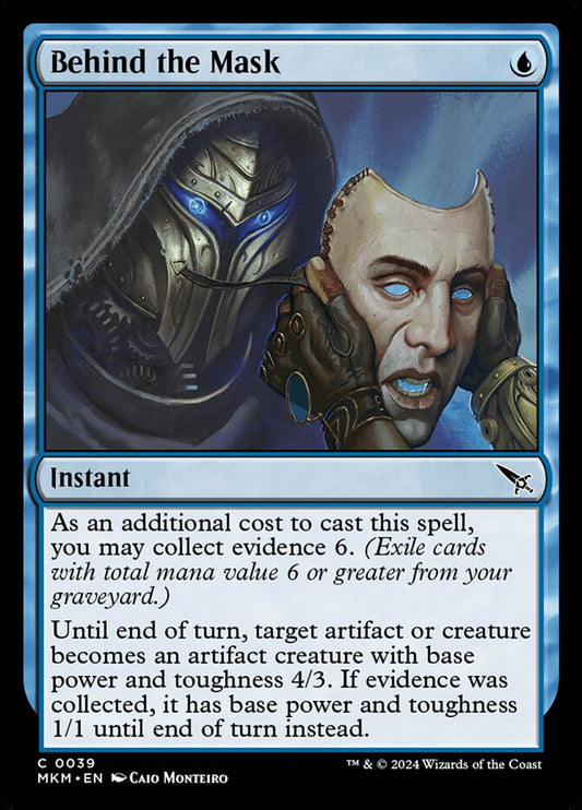 MTG Card Title: Behind the Mask MKM/39