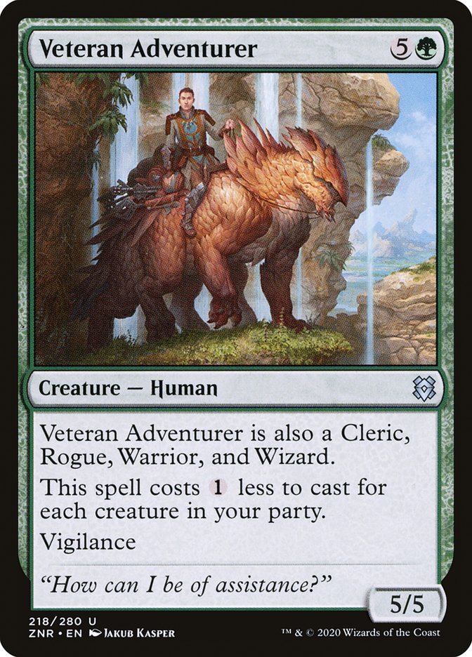 MTG Card Title: Veteran Adventurer ZNR/218