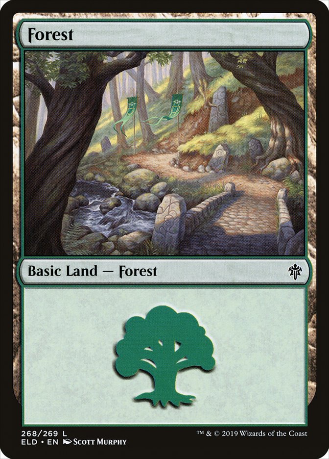 MTG Card Title: Forest ELD/268