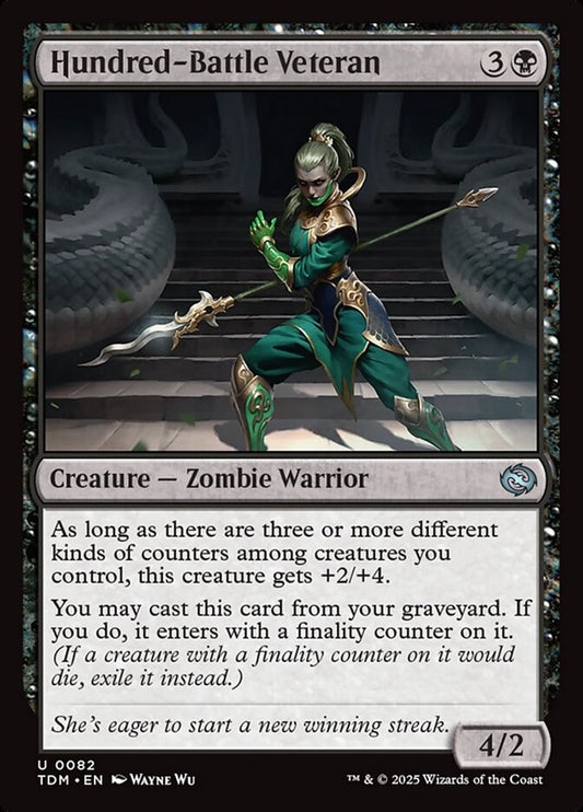 MTG Card Title: Hundred-Battle Veteran TDM/82