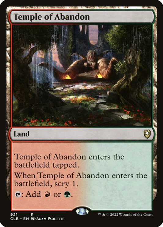 MTG Card Title: Temple of Abandon CLB/921