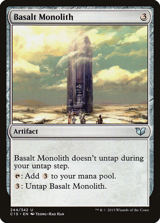 MTG Card Title: Basalt Monolith C15/244