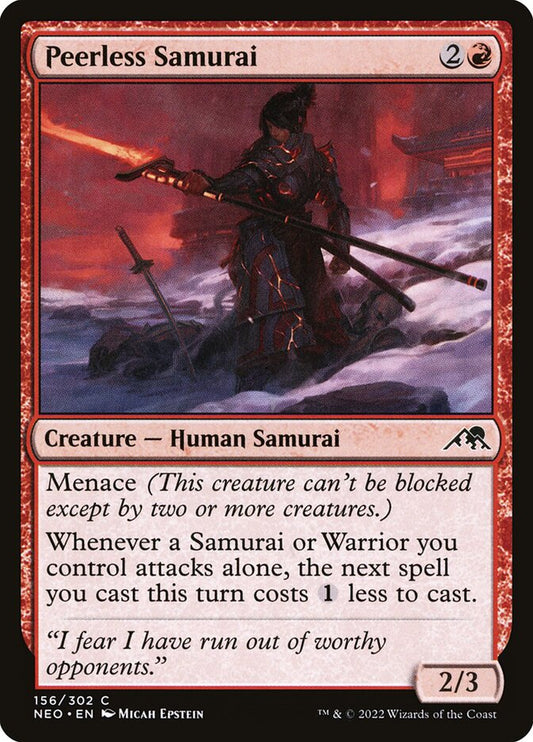 MTG Card Title: Peerless Samurai NEO/156