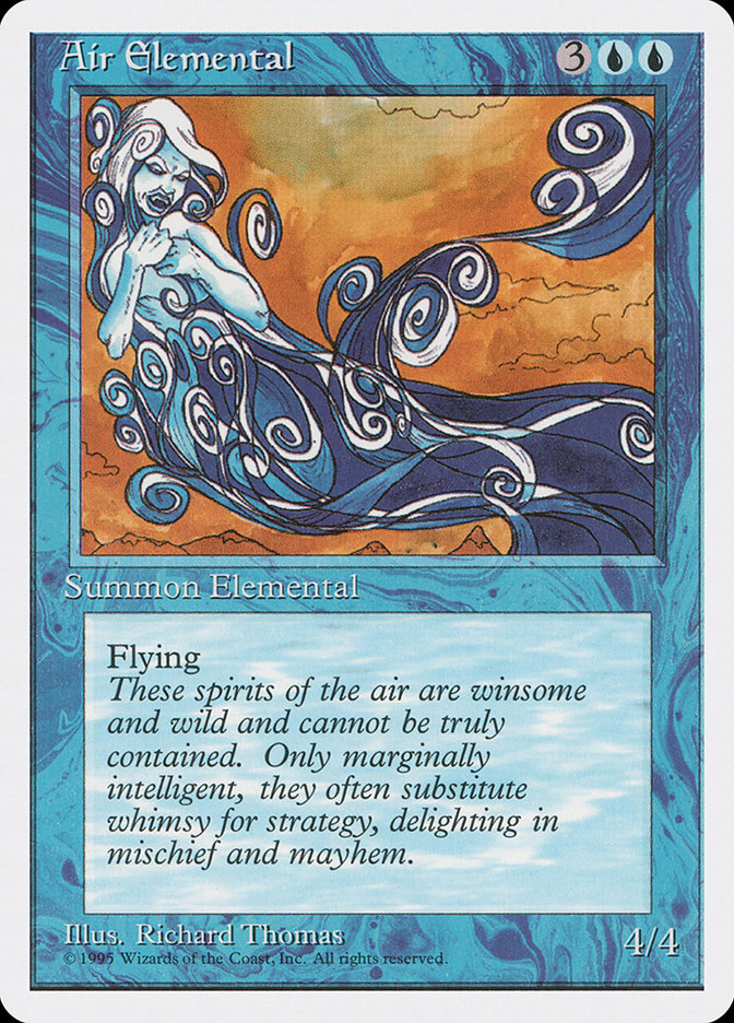 MTG Card Title: Air Elemental 4ED/59