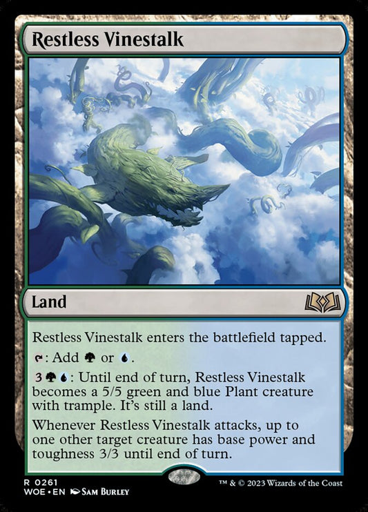 MTG Card Title: Restless Vinestalk WOE/261