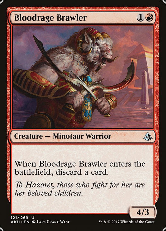 MTG Card Title: Bloodrage Brawler AKH/121