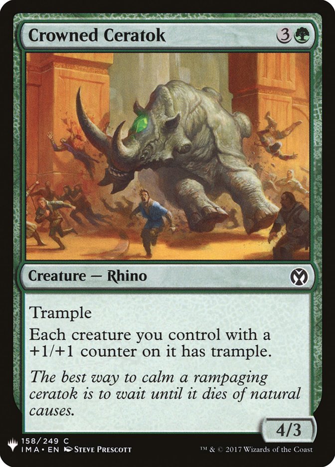 MTG Card Title: Crowned Ceratok PLST/IMA-158
