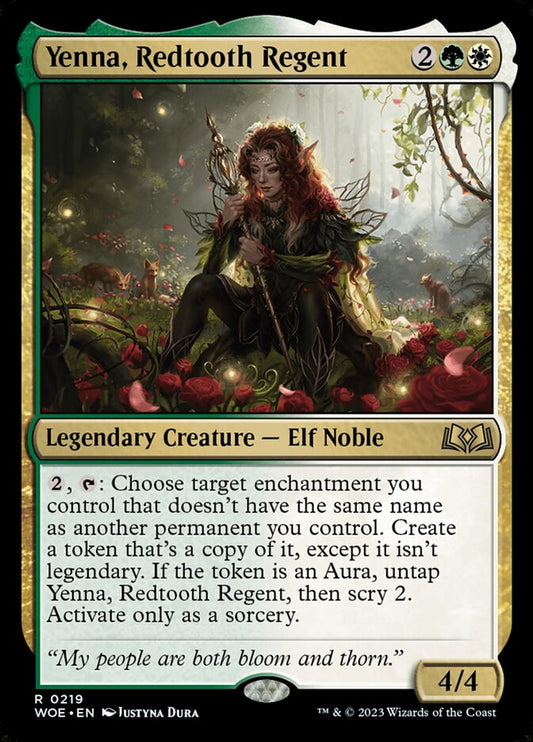 MTG Card Title: Yenna, Redtooth Regent WOE/219
