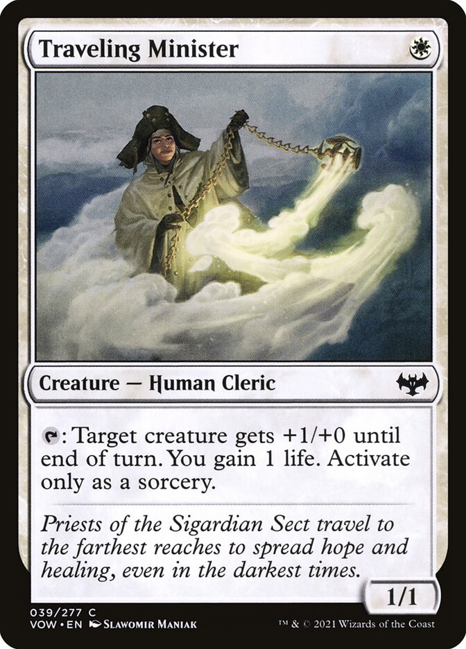 MTG Card Title: Traveling Minister VOW/39