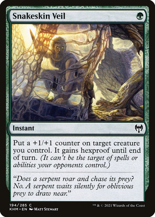 MTG Card Title: Snakeskin Veil KHM/194