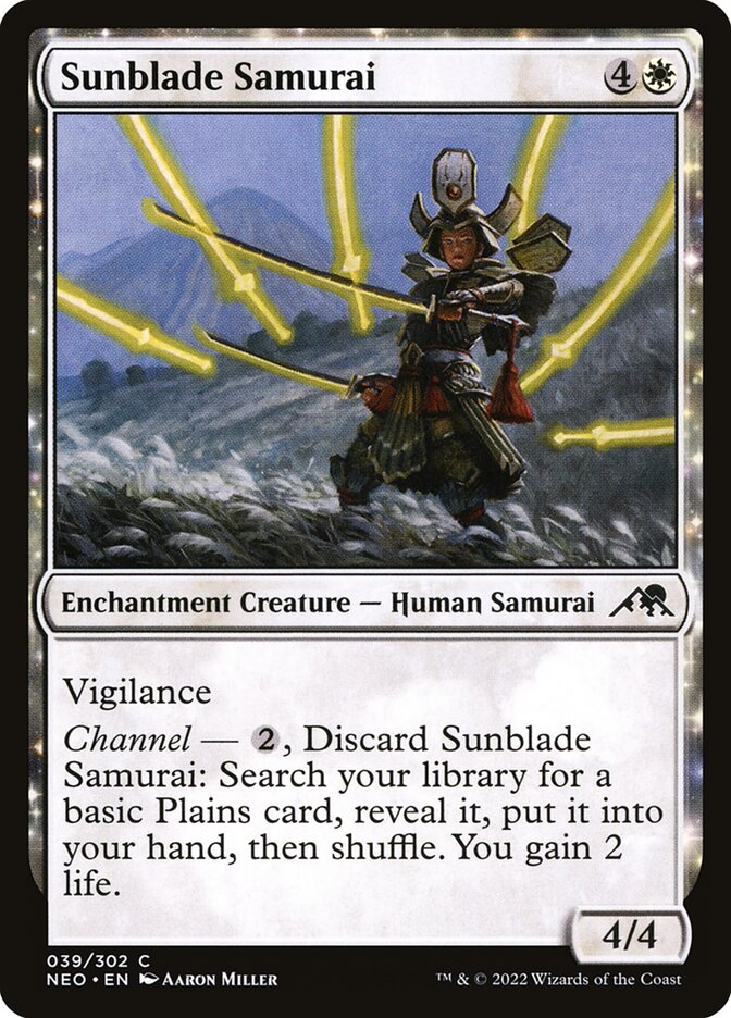 MTG Card Title: Sunblade Samurai NEO/39