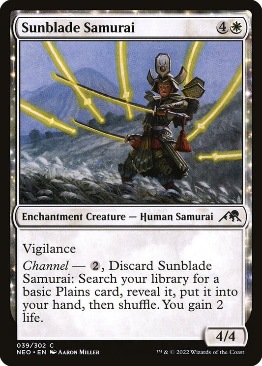 MTG Card Title: Sunblade Samurai NEO/39