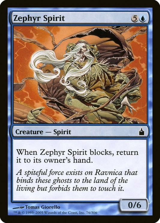 MTG Card Title: Zephyr Spirit RAV/76