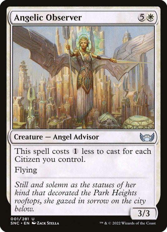 MTG Card Title: Angelic Observer SNC/1