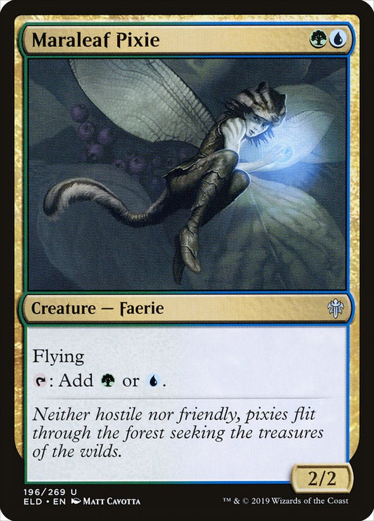 MTG Card Title: Maraleaf Pixie ELD/196
