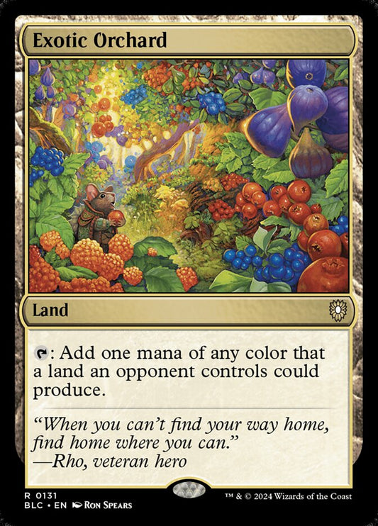 MTG Card Title: Exotic Orchard BLC/131